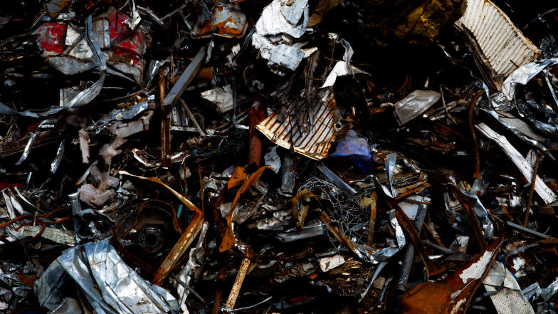 Übersichtsbild von Eisenschrott